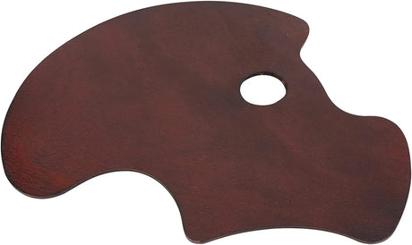 Ergonomic Wooden Palette for Oil Painting 15 * 11 inch - Artist Mixing Painting Palette for Acrylic Watercolor Painting Art Walnut Palette with Reduced Weight (Ergonomic 30 x 40 cm) KIILOMP