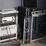 FUTURELAB Portable Folding Service Cart - 3 Tier 330LBS Capacity - Rolling Cart Utility Cart Foldable Cart with Wheels for Warehouse Home Workshops FUTURELAB