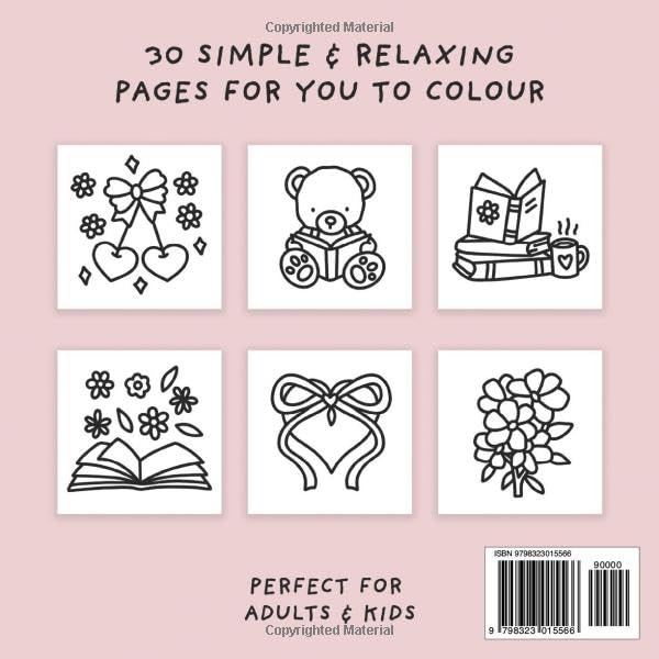 Reading Era Colouring Book (Simple and Relaxing Bold Designs for Adults & Children) (Simple and Relaxing Colouring Books) WoodArtSupply