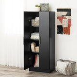 Prepac Elite 24" Storage Cabinet, Black Storage Cabinet, Bathroom Cabinet, Pantry Cabinet with 3 Shelves 16" D x 24" W x 65" H, BES-2464 Prepac