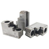 INTBUYING 10"" Hard Chuck Jaw Sets, 1.5mm x 60 degree serration,16mm groove width, 3 pcs High-quality Steel Hard Chuck Jacket Set for 10"" Lathe Chuck, FBU-022564 INTBUYING