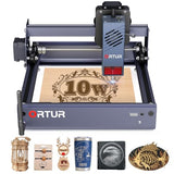 Ortur F20 Laser Engraver, 10000mW Laser Engraver Machine Class 4 Higher Accuracy Wood Cutter with Large Working Area 150x150mm, 15000mm/min Engraving Speed for Wood Acrylic Metal Glass Ortur