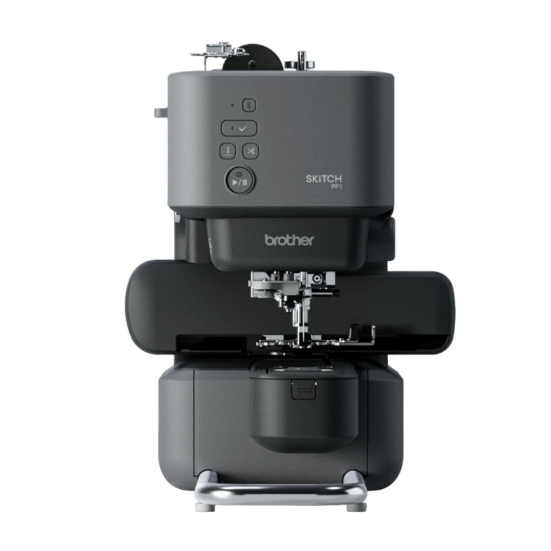 Brother Skitch Embroidery Machine - Precision Single-Needle Stitching with Speed Control Bundle with 24 Assorted Colors Thread, and 36 Pieces Bobbins (3 Items) Brother