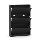 Wodeer Shoe Cabinet with 3 Flip Drawers,Wood Entryway Shoe Storage Cabinet,Freestanding Shoe Rack Storage Organizer for Entryway, Hallway, Black,9.33" D x 31.5" W x 47.2" H… Wodeer