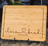 Personalized Engraved Cutting Board for Couples, Custom Couples Gift Ideas for Christmas Wedding Anniversary Engagement Housewarming, Anniversary Gifts for Men Women Parents, Wedding Gifts for Couples Generic