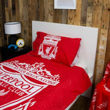 Character World Official Liverpool FC Single Duvet Cover Set, Tone Design | Red Reversible 2 Sided Football Bedding Cover Official Merchandise Including Matching Pillow Case Liverpool F.C.