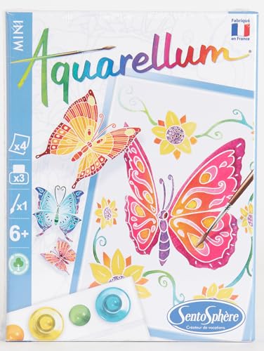 Sento Sphere Mini Aquarellum Butterflies Watercolor Paint Set Sentosphère