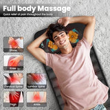 DOPICT Massage Mat, Detachable Neck Massager, Full Body Vibration Heating, Massage Pad with 10 Vibrating Motors and 9 Speed Settings for Home Office Use, Gift for Men Women Parents Christmas,Black DOPICT