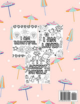 I Am Positive Affirmations For Girls Coloring Book: Mindful Affirmations For Empowering Strong, Confident Girls Ages 6-12 WoodArtSupply