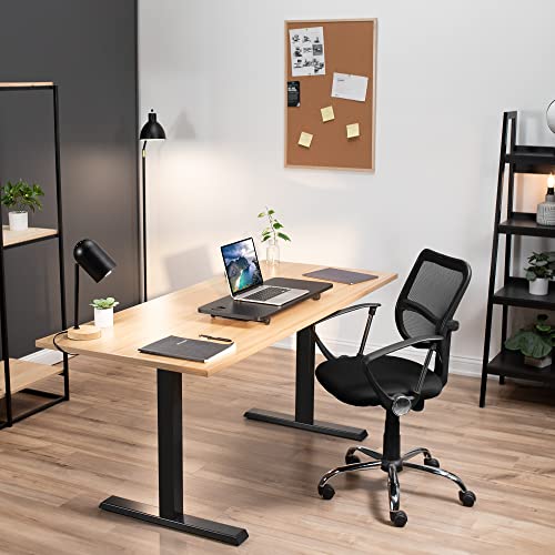 VIVO Black Small Single Top 28 inch Standing Desk Converter, Tabletop Sit to Stand Monitor Riser with Scissor Lift Height Adjustment, DESK-V011F VIVO