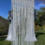 Atsweetlife Macrame Curtain Handmade Boho Doorway Curtains,Backdrop Panel Hippie Door Hanging Wedding Decor Curtain Divider Bohemian Cover Bedroom (Natural, 90×200cm/35×79in, Gradient) Atsweetlife