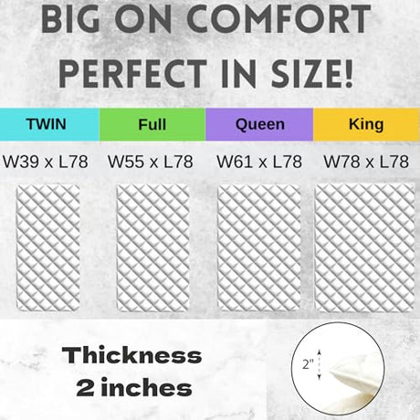 MIINA Japanese Futon Mattress, Made in Japan Twin (39"×78") White, Foldable Floor Lounger Bed Tatami Mat, Roll Up Sleeping Pad, Shikibuton MIINA