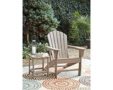 Signature Design by Ashley Sundown Treasure Outdoor Patio HDPE Adirondack Chair, Light Brown Signature Design by Ashley