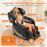 GOLD TIME Upgraded Massage Chair Full Body, Zero Gravity Recliner with Heat, 10 Fix Points, Bluetooth, Touch Screen, Footrest, Shiatsu Massage Chair Full Body for Parents, Seniors & Easy Assembly GOLD TIME
