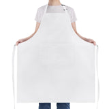NLUS Extra Large Aprons for Men, Adjustable White Chef Apron for Men Kitchen Cooking Aprons for Women with 2 Pockets, Water & Oil Resistant - 1 PACK NLUS