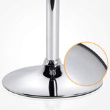 Yaheetech Bar Stools Set of 2, PU Leather Adjustable Swivel Barstools, Armless Hydraulic Kitchen Counter Bar Stool, Kitchen Island Chairs Set of 2, White Yaheetech