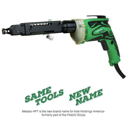 Metabo HPT SuperDrive Collated Screwdriver | 24.6 Ft Power Cord | 6.6 Amp Motor | W6V4SD2 - WoodArtSupply