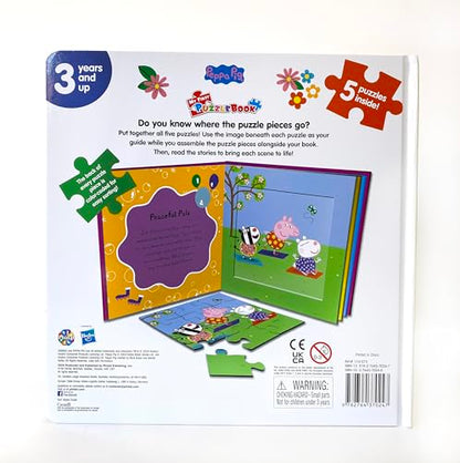 Peppa Pig Power of Positivity My First Puzzle Book - Jigsaw Puzzles for kids, 10-page board book, 5 puzzles to enjoy