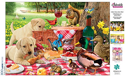 Buffalo Games - Steve Read - Picnic Raiders - 300 Piece Jigsaw Puzzle For Adults -Challenging Puzzle Perfect for Game Nights - Finished Size is 21.25 x 15.00 Buffalo Games