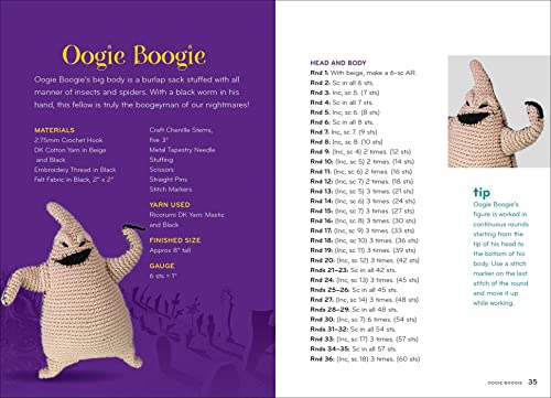 Disney Tim Burton's The Nightmare Before Christmas Crochet (Crochet Kits) WoodArtSupply