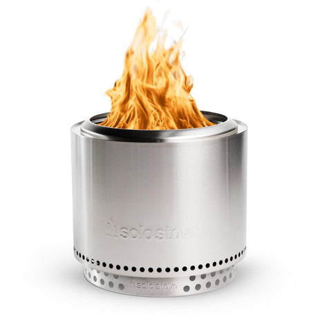 Solo Stove Bonfire 2.0 with Stand, 19.5 Inch Smokeless Fire Pit with Removable Ash Pan - Portable Outdoor Fire Pit - Stainless Steel Wood Burning Fireplace, Ideal for 4-6 People, 21.75 lbs Solo Stove