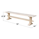 International Concepts Live Edge Bench, Brown IC International Concepts