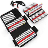 ARTEZA Art Alcohol Markers Set of 120 Colors, EverBlend Dual Tip Markers with 144-Slot Organizer, Fine and Broad Chisel Nib ARTEZA