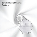 Encasa Table Runner 13x72 in Long | Cotton Canvas Fabric | White Solid Color | Machine Washable & Durable Encasa XO