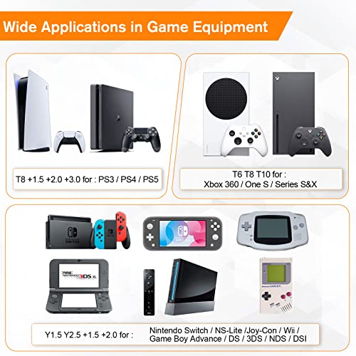 JOREST 38Pcs Small Precision Screwdriver Set with Torx T5, T6, Y00, Mini Repair Tool Kit for Macbook, Computer, Laptop, iPhone, PS4 PS5, Xbox, Switch, Eyeglasses, Watch, Ring Doorbell, Electronic, etc Jorest