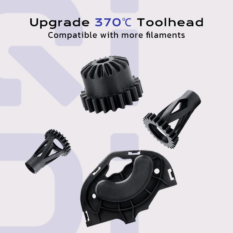 QIDI PLUS4 3D Printer, Max 600mm/s High-Speed, Auto Leveling, 370°C High Temp Extruder, 65°C Heated Chamber, Less Ringing and Ghosting, Supports PPS-CF Filament, Large Build Size 12"x12"x11" R QIDI TECHNOLOGY