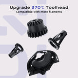 QIDI PLUS4 3D Printer, Max 600mm/s High-Speed, Auto Leveling, 370°C High Temp Extruder, 65°C Heated Chamber, Less Ringing and Ghosting, Supports PPS-CF Filament, Large Build Size 12"x12"x11" R QIDI TECHNOLOGY