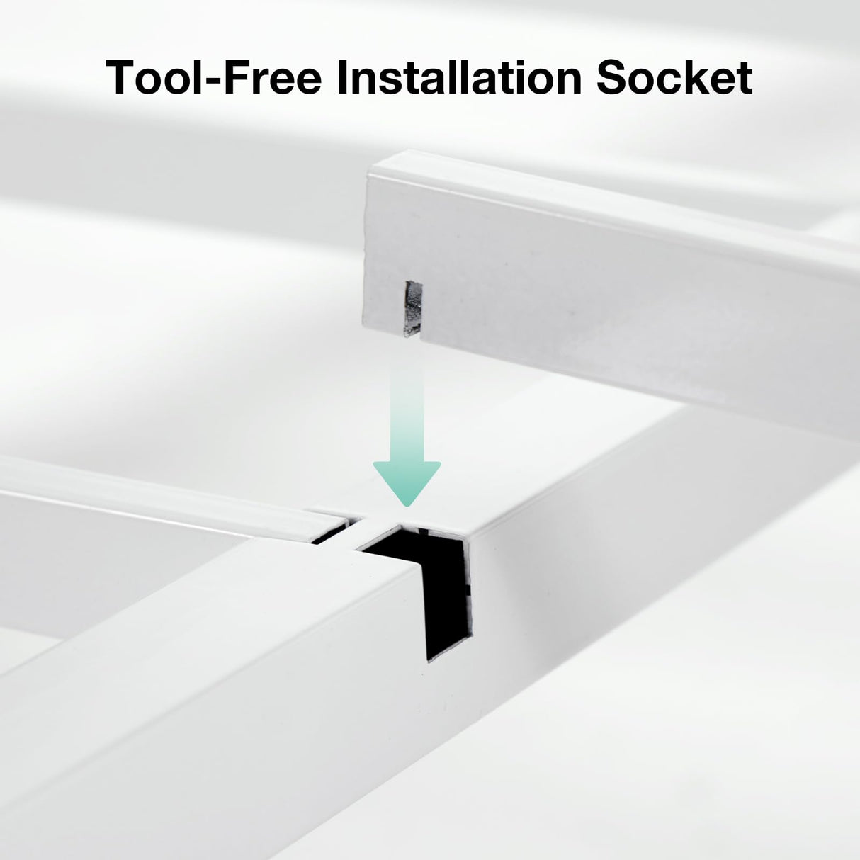 Novilla King Bed Frame with Piano Keys Headboard and Footboard, Metal Platform Bed Frames King Size, No Box Spring Needed, Easy Assembly, Steel Slats Support, Velvet White Novilla