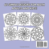 Mandala Coloring Book: Simple Designs with Bold Lines for Stress Relief and Relaxation (Bold & Easy Coloring Books) WoodArtSupply