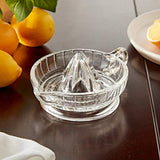 HIC Citrus Juicer Reamer with Handle and Pour Spout, Heavyweight Glass, Clear HIC Kitchen