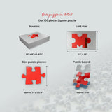 MyPuzzle Miami, FL: South Beach, Vintage Poster - Premium 100 Piece Jigsaw Puzzle for Adults MyPuzzle.com