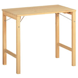 MUJI 18499441 Folding Pine Wood Table, (W x D x H): 31.5 x 19.7 x 27.6 inches (80 x 50 MUJI