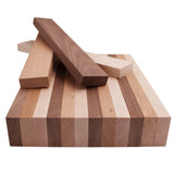 Exotic Wood Zone Variety Pack - 5 Walnut, 5 Maple, 5 Cherry Hardwood Boards (3/4" x 2" x 18") - 15 Pcs Total for Woodworking, Crafting, DIY Projects, Wood Carving Exotic Wood Zone
