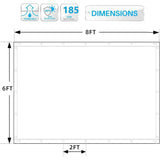 FAIR WIND Shade Cloth 90% Sun Shade Fabric Privacy Screen Shade Cover Patio Canopy with Grommets Shade Net for Garden Outdoor Pergola 6 x 8 FT - Mocha FAIR WIND