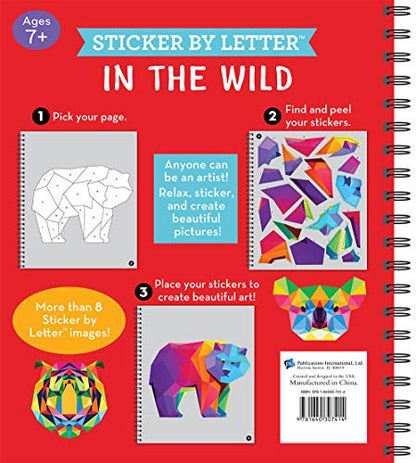 Brain Games - Sticker by Letter: In the Wild (Sticker Puzzles - Kids Activity Book)