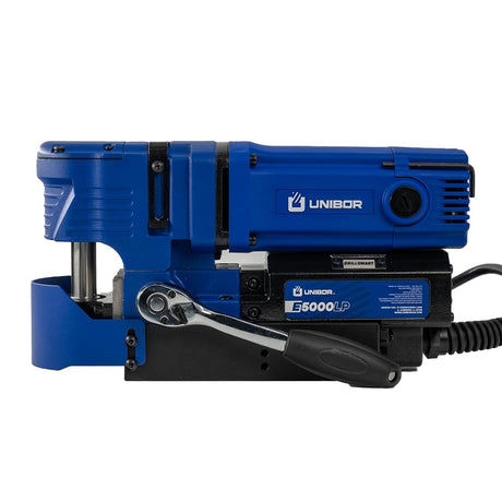 Unibor Low Profile Magnetic Drill Press - E5000LP ELITE Range 2" Cutter Capacity, Low Profile Mag Drilling Machine, Smart Control | LiftShield, LED Work Light, Variable Speed Lightweight 1200W Power Unibor