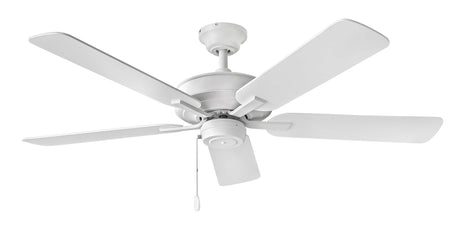 Hinkley Metro 52" Indoor Dual Mount Ceiling Fan - Traditional Style, Reversible Wooden Fan Blades - Chalk White - Remote Sold Separately Hinkley