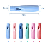 OSteed Ergonomic Pencil Grip, Extender & Cap 3 in 1, Silicone Pencil Partners Pack of 6 Pcs for Kids and Adults Handwriting OSteed