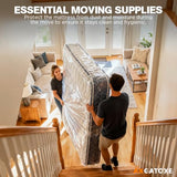 Plastic Mattress Bag for Moving Storage, Waterproof Mattress Cover, Mattress Protector for Moving Supplies - King Size (1.5MIL) Axgatoxe