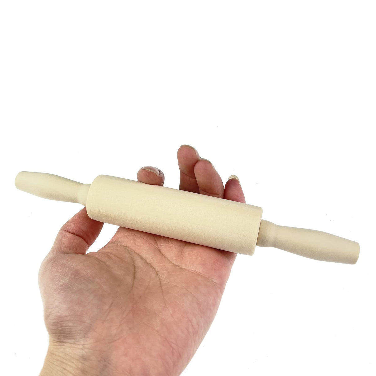 Miokun 6 Pack Wood Small Rolling Pin for Kids, 7.9 Inch Kids Rolling Pin for Home Kitchen Miokun
