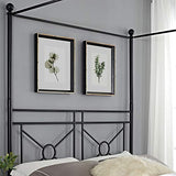 Crosley Furniture Montgomery Canopy Bed Set, Black, Queen Crosley Furniture