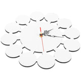 EXCEART Sublimation Wall Clock Wall Hanging Clocks Sublimation Blanks Sublimation Hanging Clocks Make Your own Wall Clock Blank Clock DIY Non-Ticking Wall Clocks Puzzle Child Round EXCEART