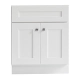 Design House Brookings 30 Inch Bathroom Vanity, Ready to Assemble, Solid Wood, Sherwin Williams® White, 586941 Design House