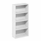 Furinno Basic 4-Tier Open Shelf Bookcase, Bookshelf, Storage Organizer, 7 x 17 x 35, White Furinno