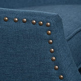 GDFStudio Christopher Knight Home Wescott Traditional Fabric Recliner, Navy Blue