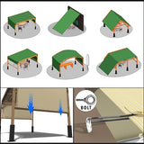 ShadeMart 5' x 18' Beige Pergola Sun Shade Canopy Replacement Cover UPF50, Commercial Grade 260 GSM Cloth for Outdoor Patio, Garden, Deck, Backyard (We Make Custom Size) ShadeMart